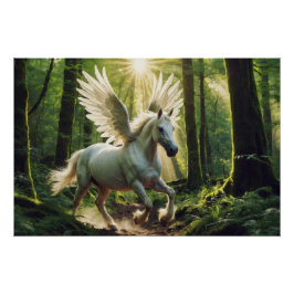 Póster Young Forest Pegasus