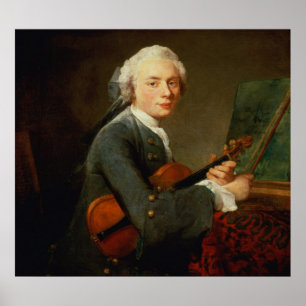 Póster Young Man with a Violin