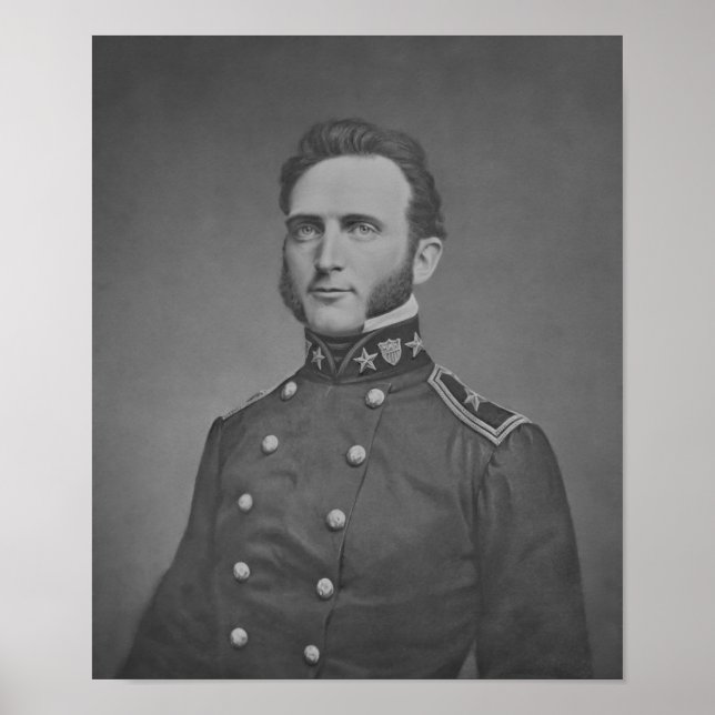 Póster Young Stonewall Jackson — Guerra Civil (Frente)
