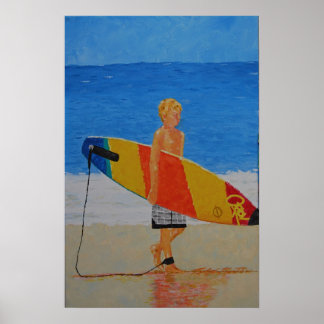 Póster Young Surfer
