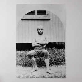 Póster Young Teddy Roosevelt Shirless - 1879