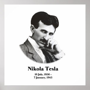 Póster Young Tesla