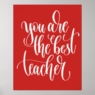 Póster Your Are The Best Teacher