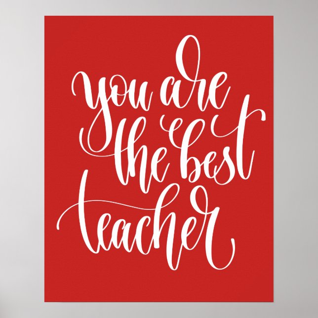 Póster Your Are The Best Teacher (Frente)