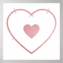 Your Heart in my Heart Blush Pink Foil