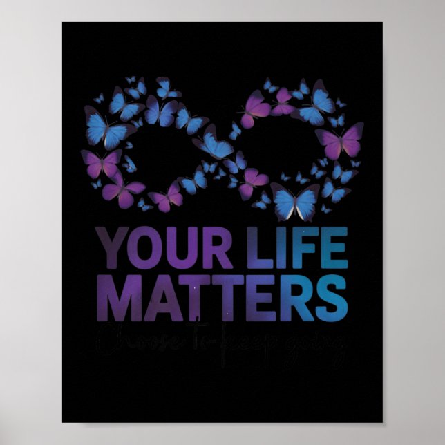 Póster Your Life Choose To Keep On Going Suicide Preventi (Frente)