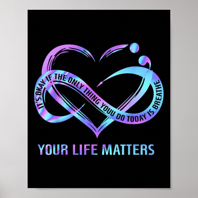 Póster Your Life S Suicide Prevention Awareness Stay  (Frente)