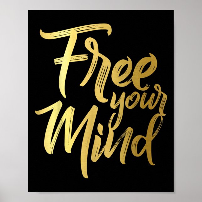 Póster Your Mind Golden Quote  (Frente)