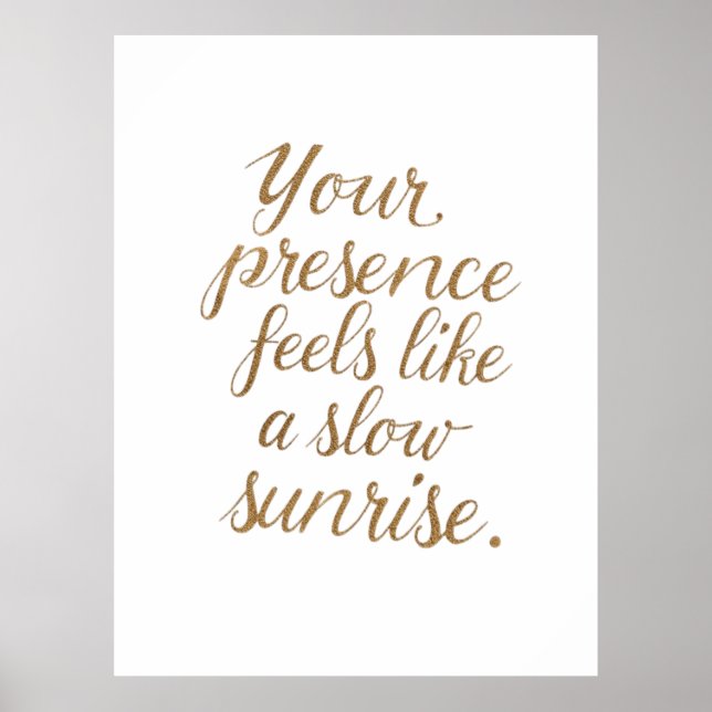 Póster Your Presence: A Slow Sunrise (Frente)