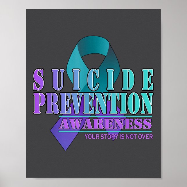 Póster Your Story Is Not Over Stay Suicide Prevention Awa (Frente)
