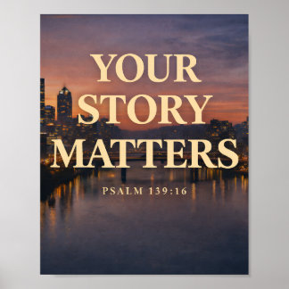 Póster Your Story Matters Christian Skyline Design