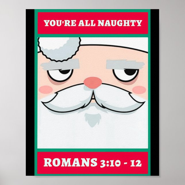 Póster Youre All Naughty Romans 3 10 12 Christmas  (Frente)