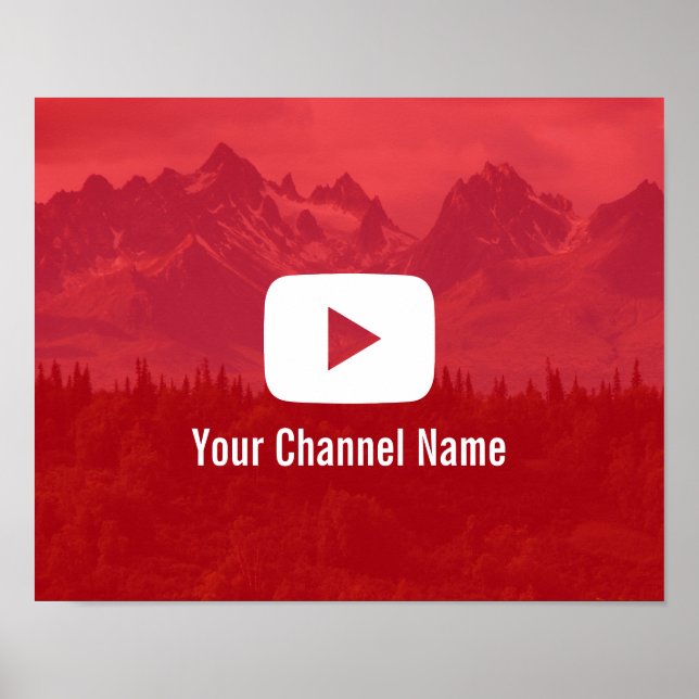 Póster Youtube Personalizado Photography Youtuber (Frente)