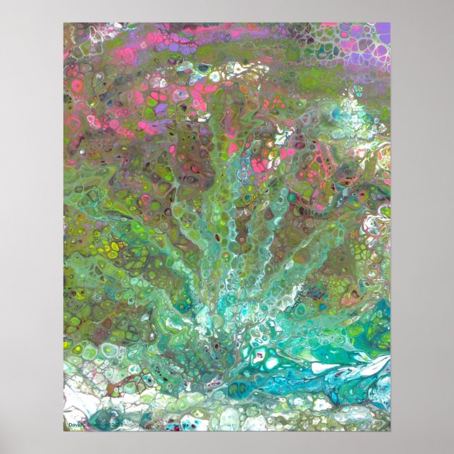 Póster "Yucca Patio", acrylic, impressionism, art (Frente)