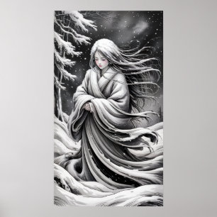 Póster Yuki-Onna: El Espíritu de la Nieve