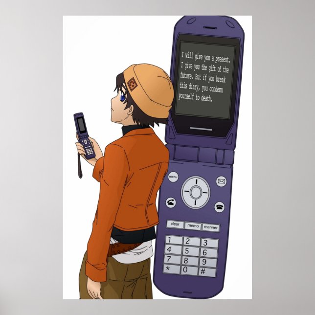 Póster Yuki y el futuro diario (Frente)