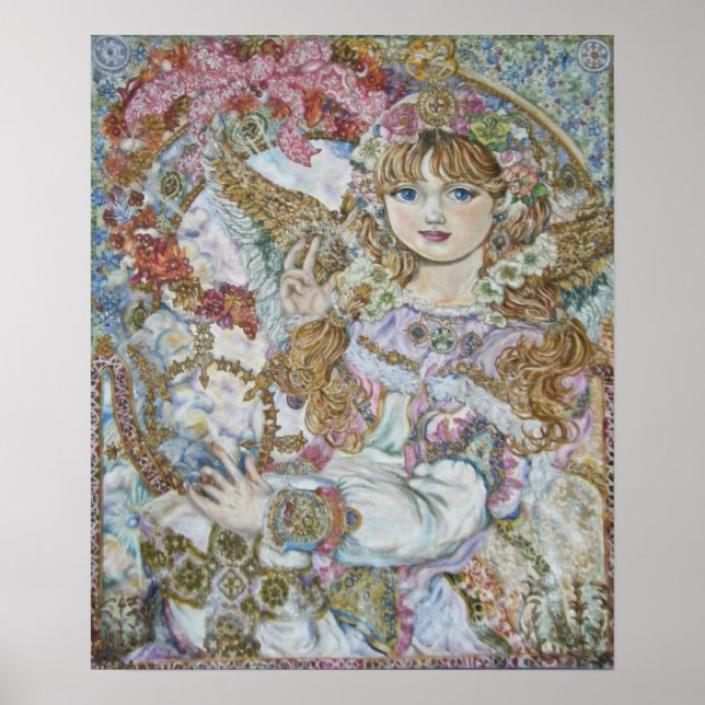 Póster yumi sugai. El ángel del rosa de Navidades rosados (Frente)