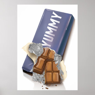Póster Yummy Chocolate Bar