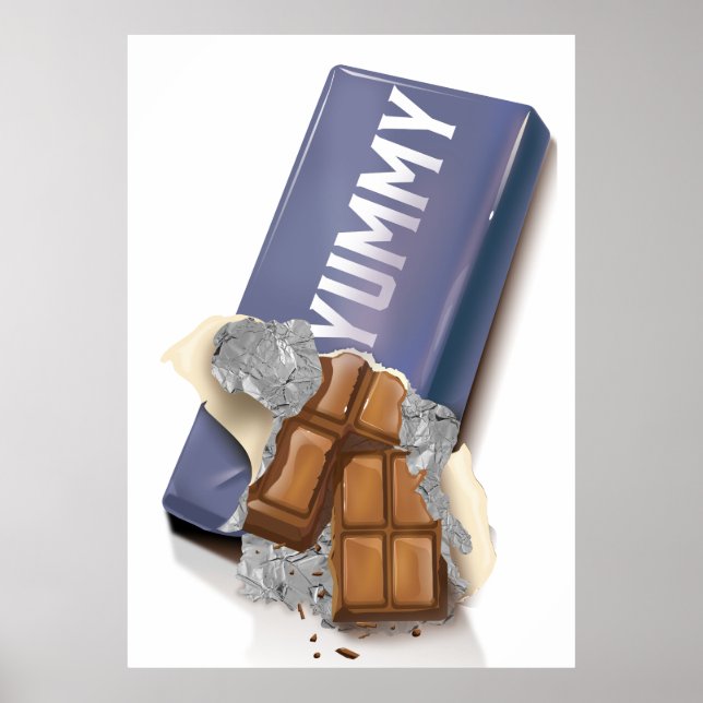 Póster Yummy Chocolate Bar (Frente)