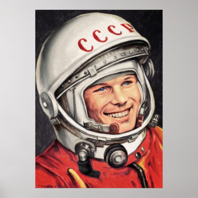 Póster Yuri Gagarin (Frente)
