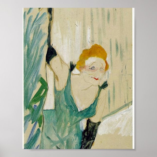 Póster Yvette Guilbert de Henri de Toulouse-Lautrec (Frente)