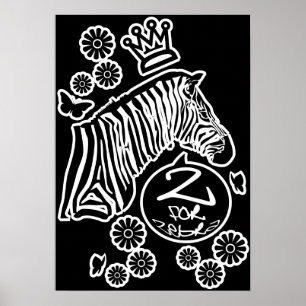 Póster Z para la cebra