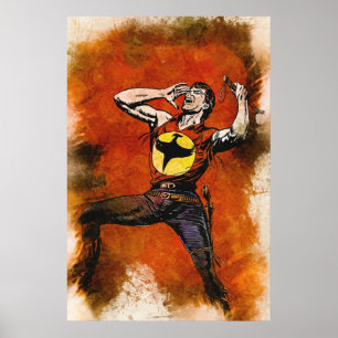 Póster ZAGOR Lo Spirito con la Scure Fan Art Personalizad