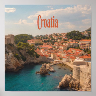 Póster Zagreb de Croacia