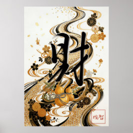 Póster Zai: Fortune & Goldfish Elegance Art260030201