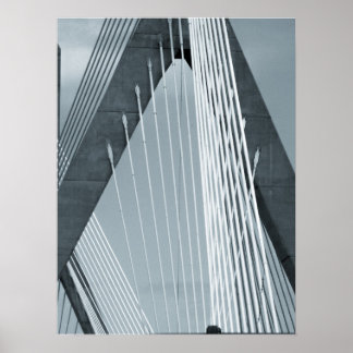 Póster Zakim Bridge Boston Poster