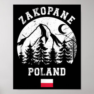 Póster Zakopane Polonia Estación de Esquí Tatra Esquí Alp