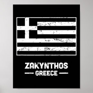 Póster Zakynthos Grecia - Isla griega jónica Zakynthos