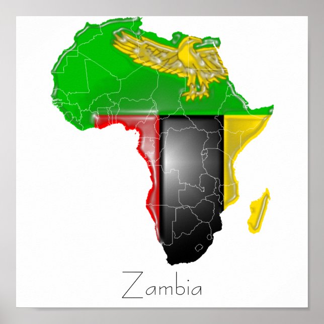 Póster Zambia (Frente)
