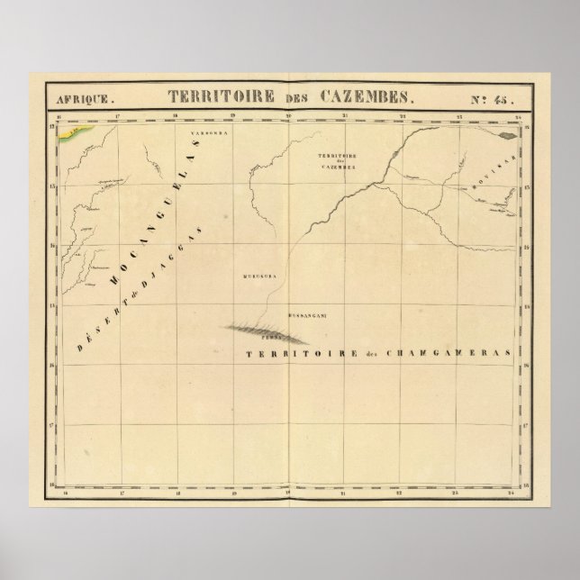Póster Zambia, África 45 (Frente)