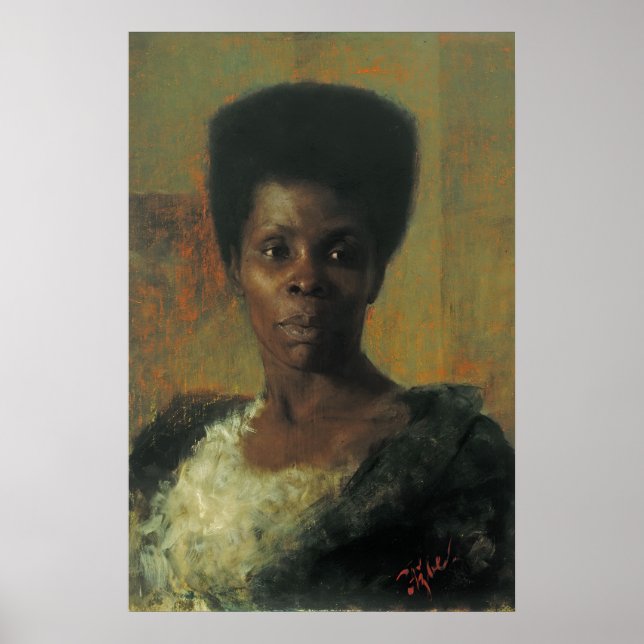 Póster Zamorka (Chica negro) Anton Azbe Art (Frente)