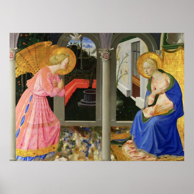 Póster Zanobi Strozzi La Anunciación (Frente)