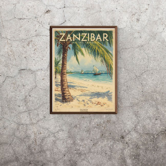 Póster Zanzibar Breeze – Vintage East Africa