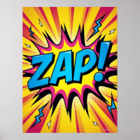¡ZAP! Pop eléctrico - Poster de explosión de histo