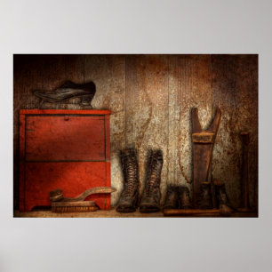 Póster Zapatero - El lustrador de zapatos 1900