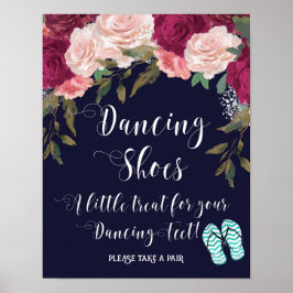 Póster zapatillas de baile son un regalo para los pies