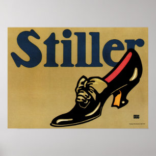 Póster ZAPATILLO ZAPATOS Deutsch Sachplakat Lucien Bernha