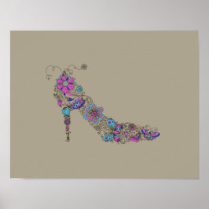 Póster Zapato de moda - 11x14 Poster / Cambiar 2 lienzo