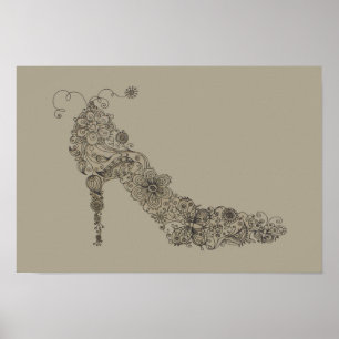 Póster Zapato de moda ~ Imprimir / Poster