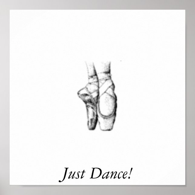 Póster zapatos de ballet2, Just Dance! (Frente)
