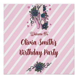 Póster Zapatos de ballet personalizados