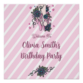 Póster Zapatos de ballet personalizados