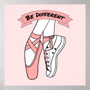 Póster Zapatos de ballet rosa