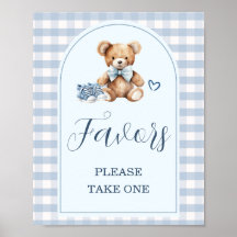 Zapatos de bebé de osito Favoritos de Baby Shower 