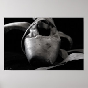 Póster Zapatos de BW Pointe (ballet) del Grunge