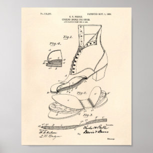 Póster Zapatos De Insole De Cushion 1906 Patent Art Old P